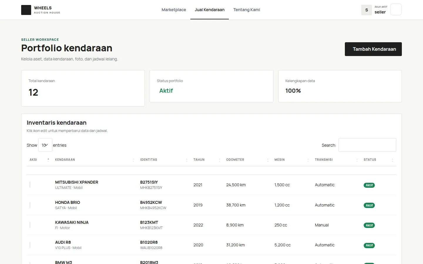 Wheels — Vehicle Marketplace & Auction
